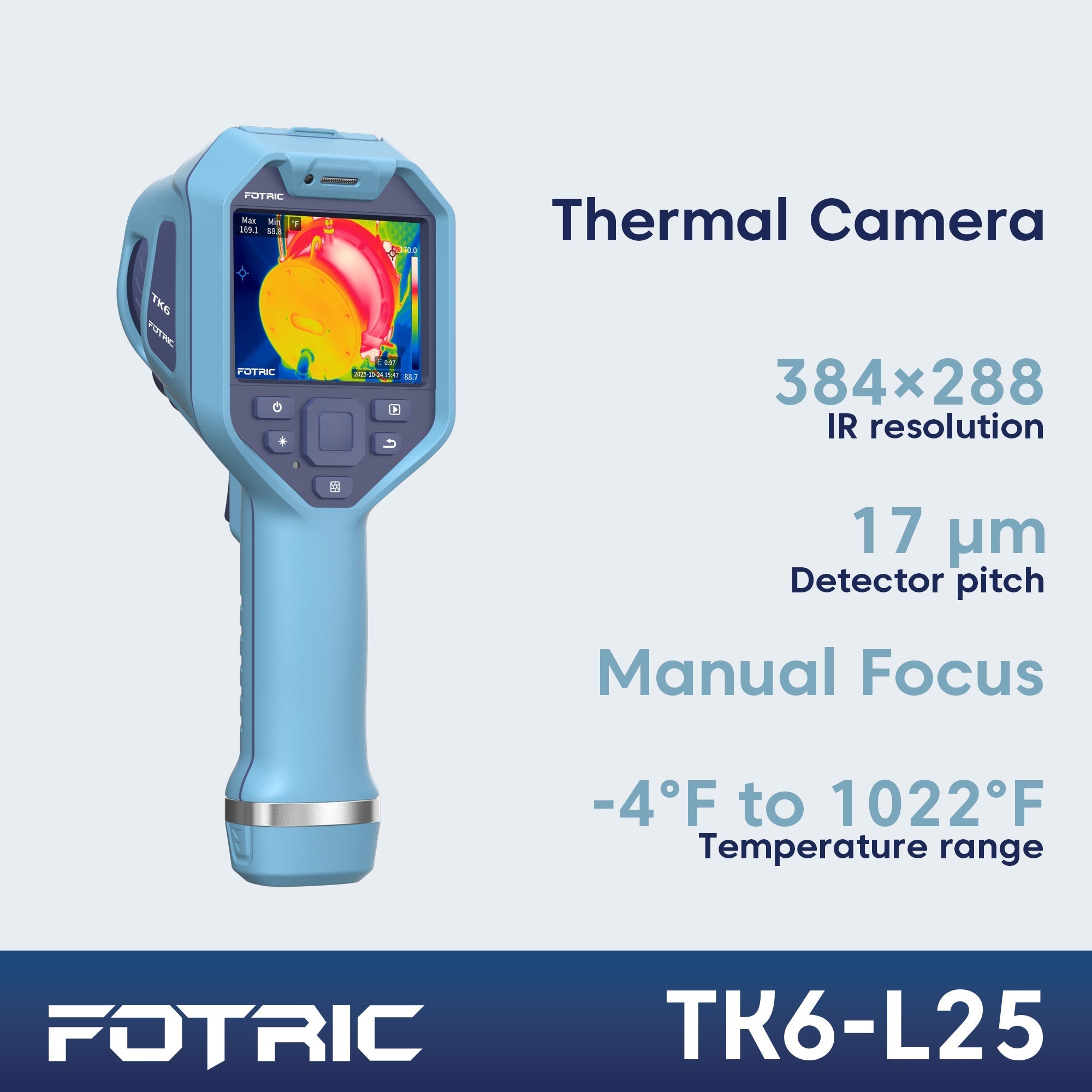 FOTRIC TK6 Telecamera per termografia – Vista frontale
